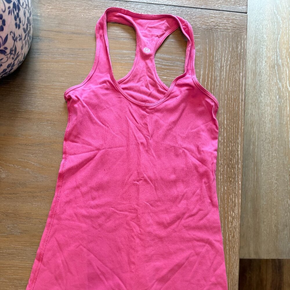 Lululemon Size 4 Pink Racerback Tank